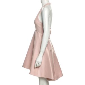 🌱 NWOT Halston Heritage A-Line Halter Dress Pink Sz 0/XS
